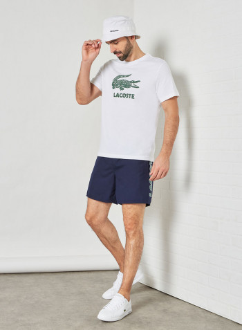 Crackled Logo T-Shirt White