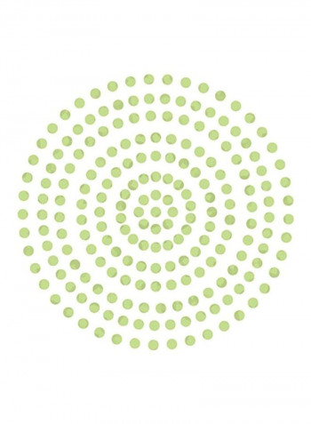 424-Piece Self Adhesive Gemstones Green