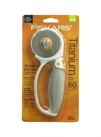 Loop Handle Rotary Cutter Grey/Silver/Orange