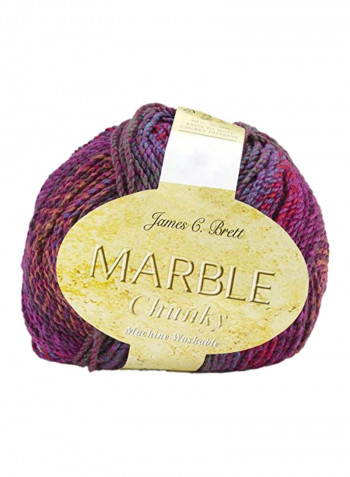 Marble Chunky Yarn Purple/Red/Blue 341yard