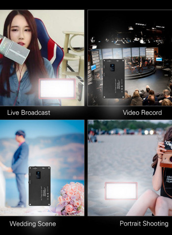 RGB Pocket LED Video Panel Camera Fill Light Red