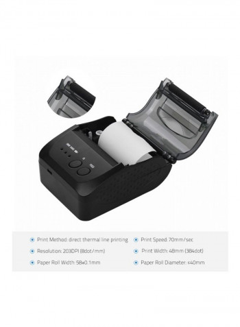 Thermal Receipt Printer Black