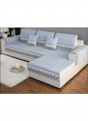 Anti-Skidding Soft Sofa Slipcover Blue/Black/Beige