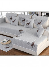 Elk Printed Sofa Slipcover Grey reviews Elk Printed Sofa Slipcover Grey