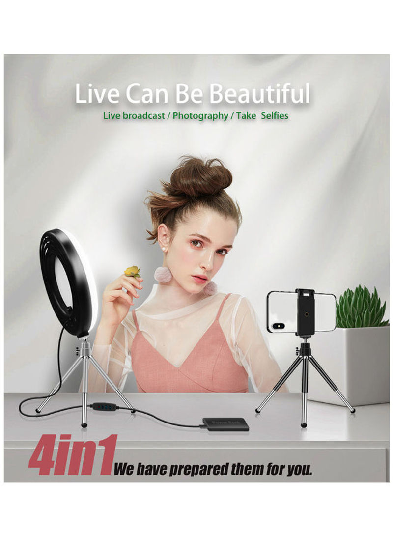 4 in 1 Desktop Cosmetic Live Lamp 25.5 x 25.5 x 25.5cm Multicolour