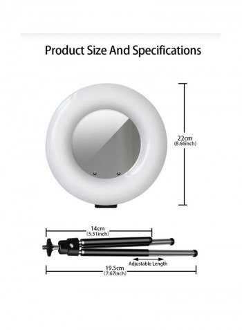 4 in 1 Desktop Cosmetic Live Lamp 25.5 x 25.5 x 25.5cm Multicolour