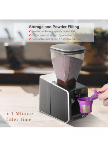 Coffee Powder Filler Machine 0 l H34342-KM Black