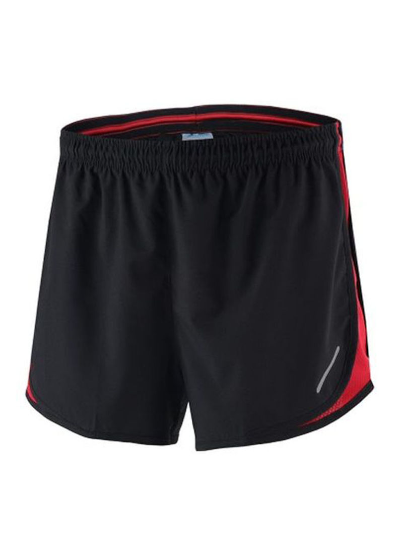Mid-Rise Shorts Red/Black