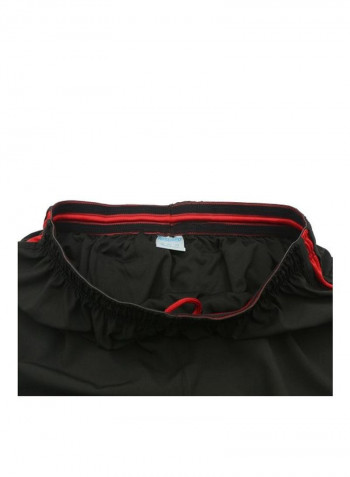 Mid-Rise Shorts Red/Black