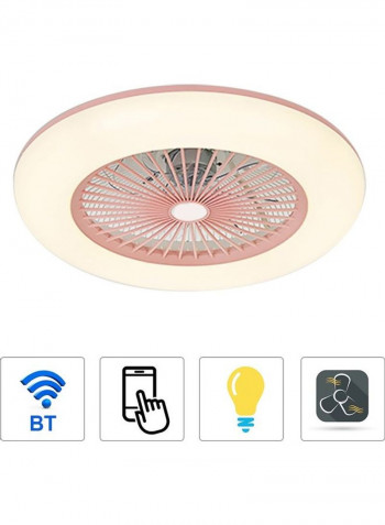 110V-120V Ceiling Fan With Dimmable LED Light Multicolour