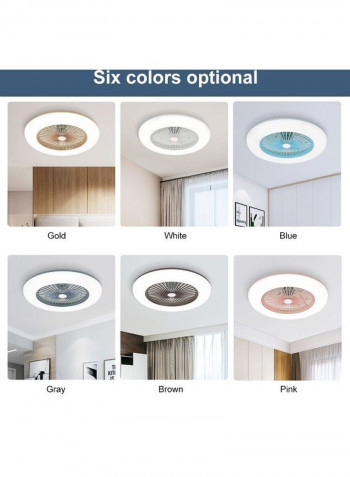 110V-120V Ceiling Fan With Dimmable LED Light Multicolour
