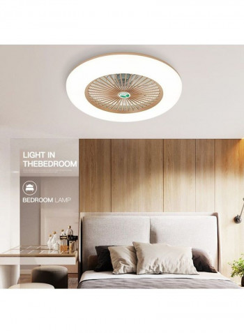 110V-120V Ceiling Fan With Dimmable LED Light Multicolour