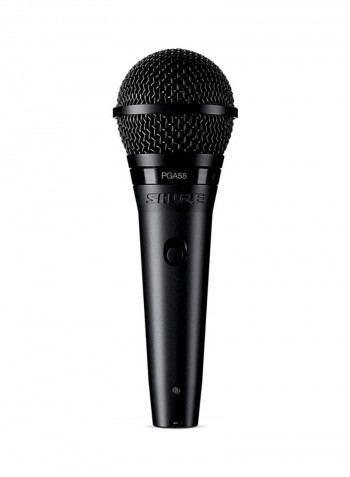 Handheld Karaoke Microphone With XLR Cable PGA58-XLR-E Black