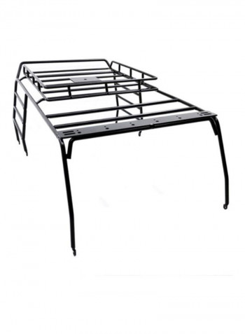 Metal Roof Luggage Rack With 6 White LED Light For RC Cars 29.5 x 19.5 x 1.3cm