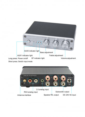 Pure Digital Amplifier FX-AUDIO XL-2.1BL Silver