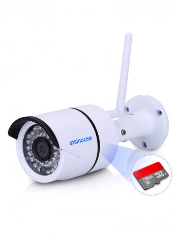 720P Megapixel H.264 Security CCTV WLAN IP Camera With 8GB TF