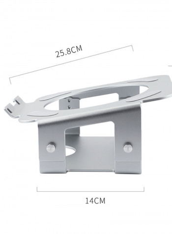 DNZJ-03 Aluminum Adjustable Desktop And Notebook Stand For MacBook Pro/Air Silver