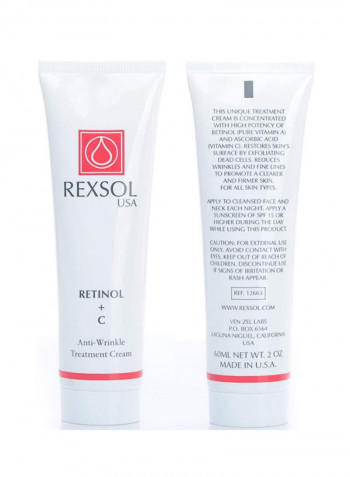Retinol And C Anti-Wrinkle Treatment Cream 60ml