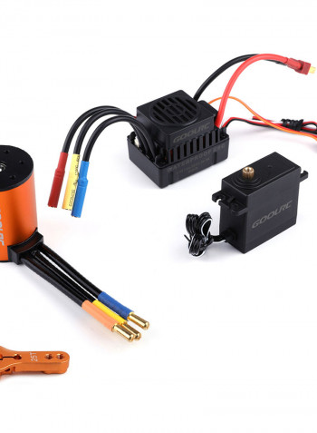 Waterproof 3650 3900KV Motor With 60 Brushless ESC And 25kg Servo Combo Set For 1/10 RC Car 10.5 X 6 X 8cm