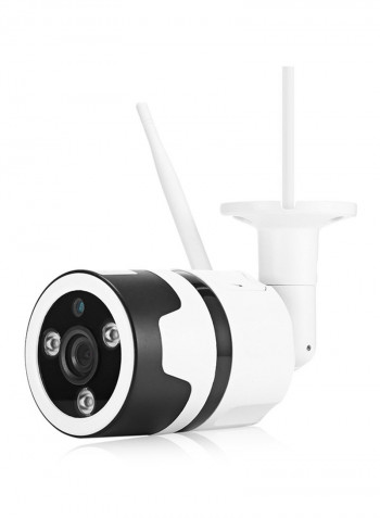 كاميرا مراقبة IP خارجية لاسلكية CCTV مزودة بخاصية الواي فاي بدقة 1080P بصوت ثنائي الاتجاه/P2P / وكشف للحركة طراز WXHI100W - V10