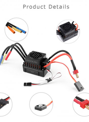Waterproof 3650 4300KV Motor With 60 Brushless ESC And 25kg Servo Combo Set For 1/10 RC Car 10.5 X 6 X 8cm