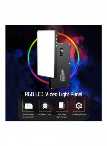 Portable RGB LED Video Fill Light Multicolour
