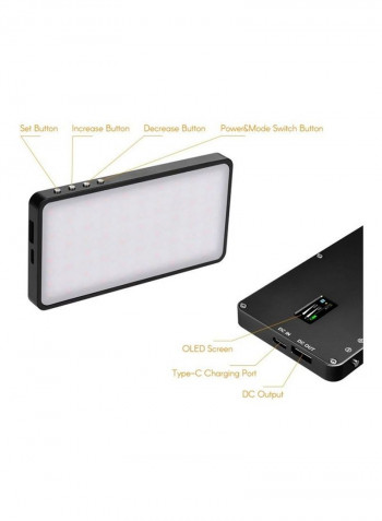 Portable RGB LED Video Fill Light Multicolour