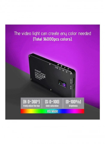 Portable RGB LED Video Fill Light Multicolour