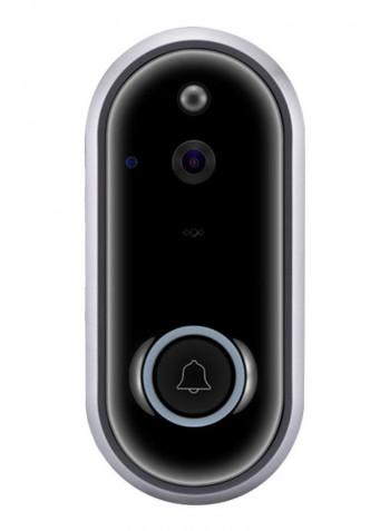 Face Recognition Wifi Smart Video Doorbell Black/Grey