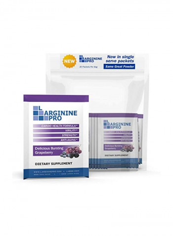 Pack Of 30 L-arginine Dietary Supplement - Grapeberry