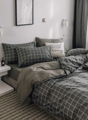 4-Pieces Double Size Comfortable Printed Bedding Set Cotton Multicolour 150x200cm