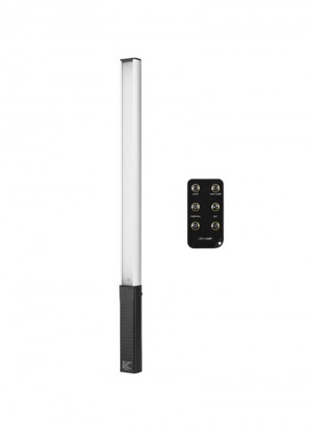 Dimmable LED Video Light Wand Kit Black