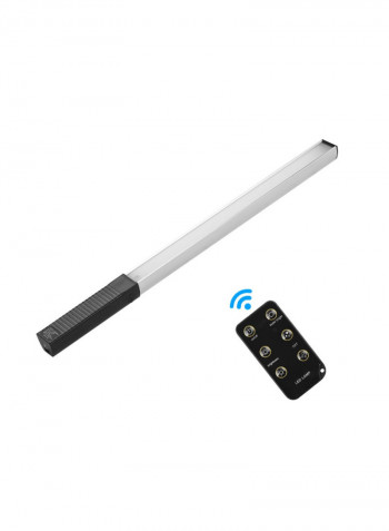Dimmable LED Video Light Wand Kit Black