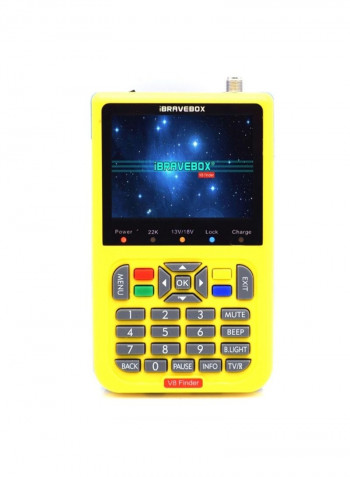 Digital Satellite Finder With LCD Display E4311Y-US Yellow/Blue/Black