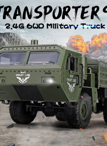 Q75 6WD 2.4GHz Off-Road Remote Control Military Truck 50.5cm