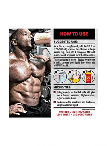 Mass Weight Gainer Protein Powder - Vanilla Ice Cream