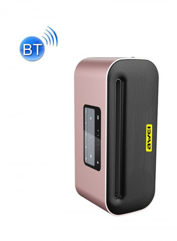 Portable Bluetooth Speaker Rose Gold/Black