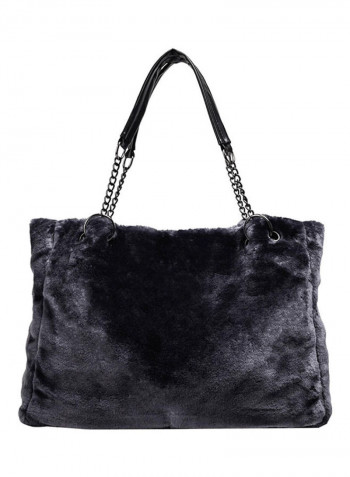 Brushed Shoulder Bag Black