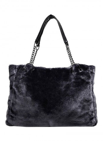 Brushed Shoulder Bag Black
