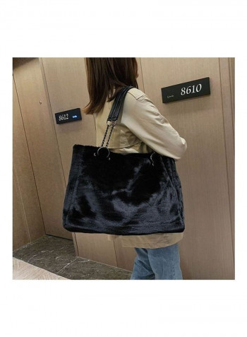 Brushed Shoulder Bag Black