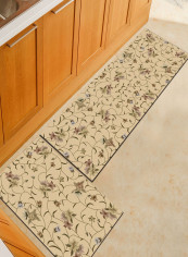 1-Piece Flower Pattern Fresh Pastoral Style Mat Multicolour 50x160cm