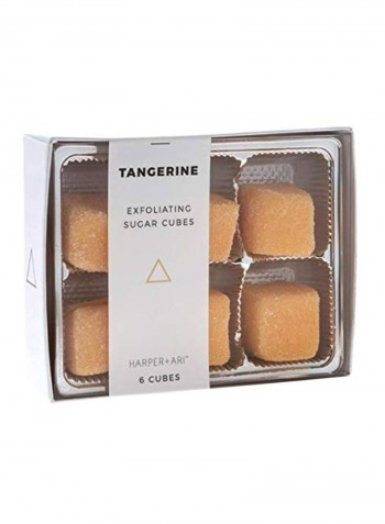 6-Piece Exfoliating And Scrubs Cubes Orange