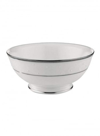Platinum Banded Bone China White/Silver