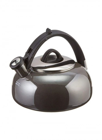 Porcelain Tea Kettle Graphite Grey 8.5x8.6x7.9inch