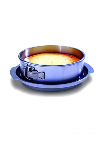 Spring Form Pan With Integrated Water Bath Basin Silver reviews Spring Form Pan With Integrated Water Bath Basin Silver