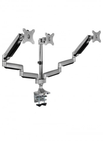 Icome Triple Monitor Desk Mount Silver