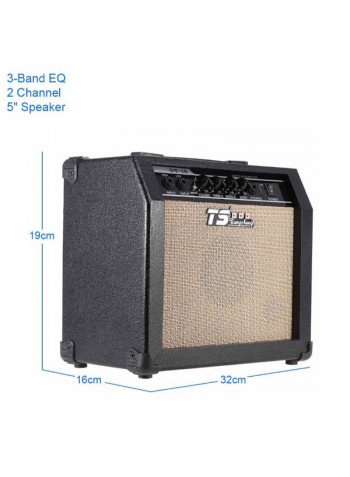 Professional Electric Guitar Amplifier With 3-Band Equalizer Speaker