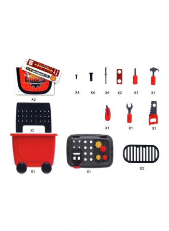 28-Piece Storage Roller Case Playset 8014