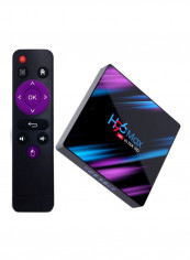 H96 Max Smart 4K Android TV Box With Remote Control LU-V6139UK Black