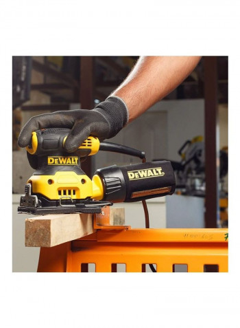 1/4 Sheet Palm Grip Sander Yellow